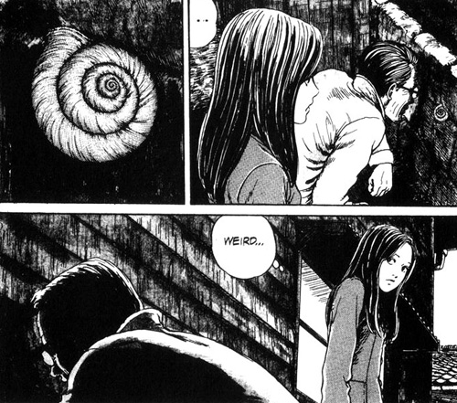 Fear the snail's spiral, image from Uzumaki