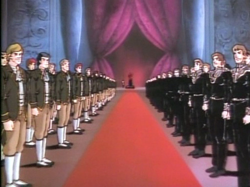 Reinhard von Lohengramm enters the Royal Chamber