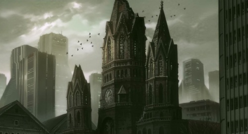 Beautiful gothic city porn in Stand Alone Complex